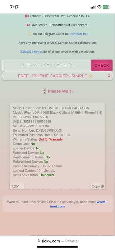 IPHONE Xr 64gb NON PTA 9