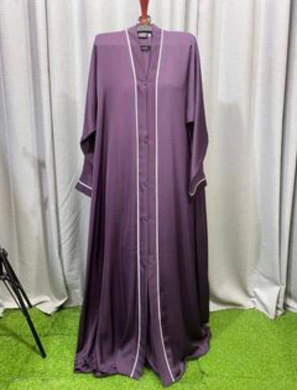 FRONT OPEN PIPINE ABAYA 0