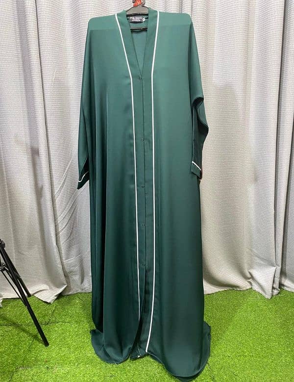 FRONT OPEN PIPINE ABAYA 3