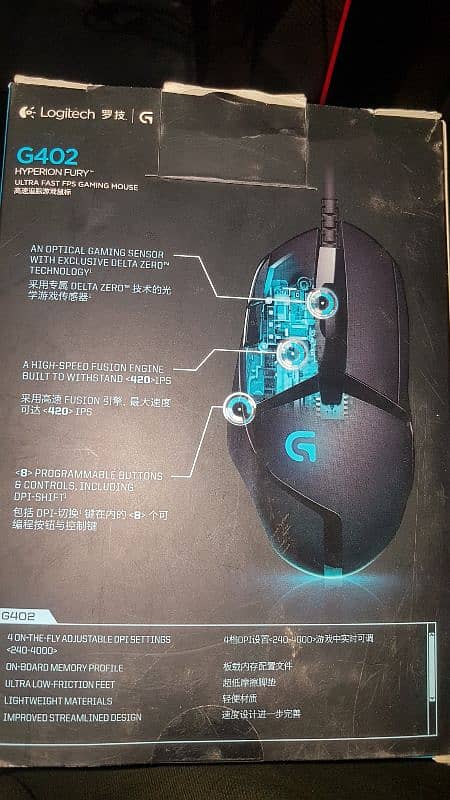 Logitech g402 hyperion fury 2