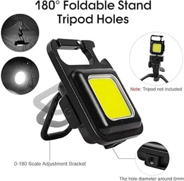 cob rechargeable and keychain light 2