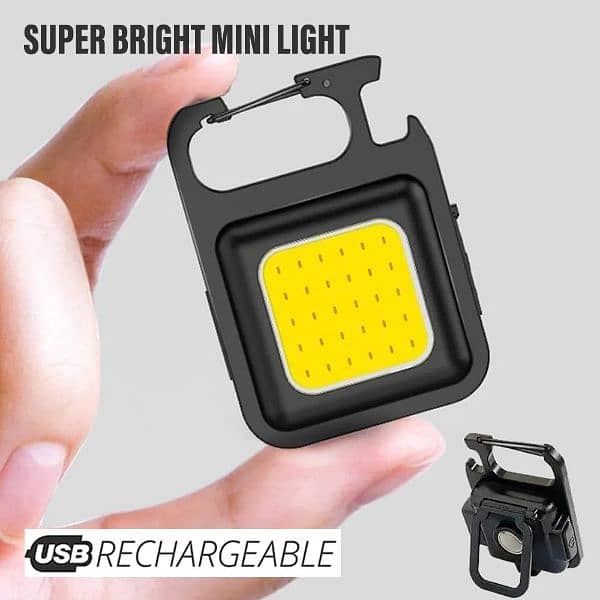 cob rechargeable and keychain light 5