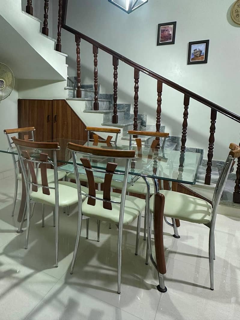 6 Seater Stainless Steel Dining Table 4