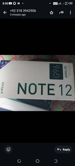 Infinix note12  8+5/128 GB Box Charger Available