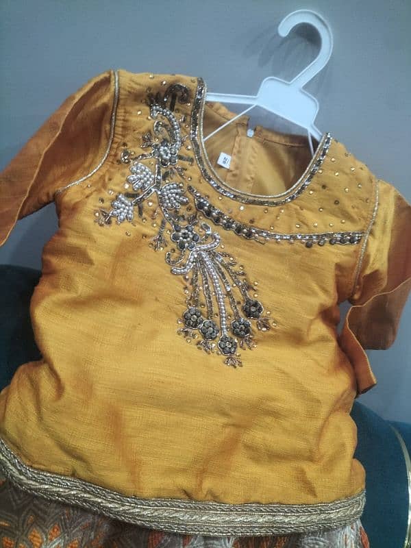 3 time used Kurti sharara 1