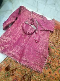 1 time used size 10 to 11 year Kurti sharara