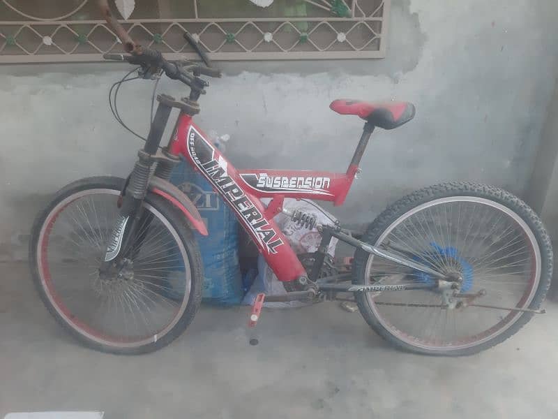 bicycle is in good condition ise suspension okay ha gear bhe okay han 1