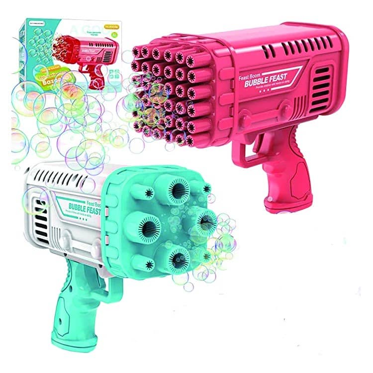 Space Rocket Bazooka Bubble Gun 36 Holes 0