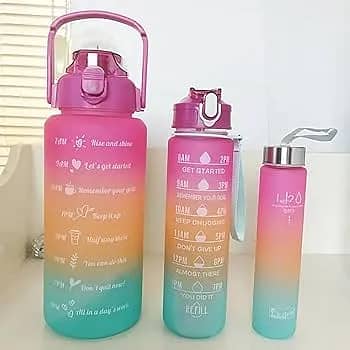 3 in 1 Bottle set/Kit 3 Bottles 2 Liters 900ml 300ml Water Bottles 0