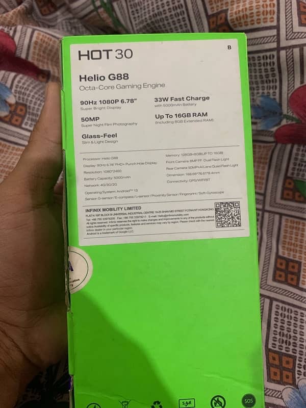 infinix hot 30 16gb 128gb 4