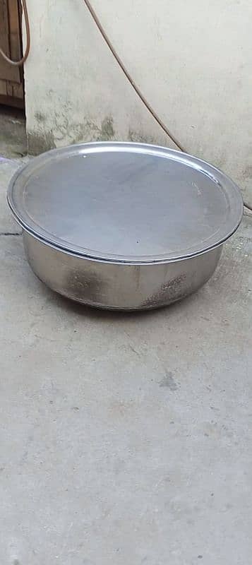 steel and silver patila/BBQ grill/Dahi paraat 1