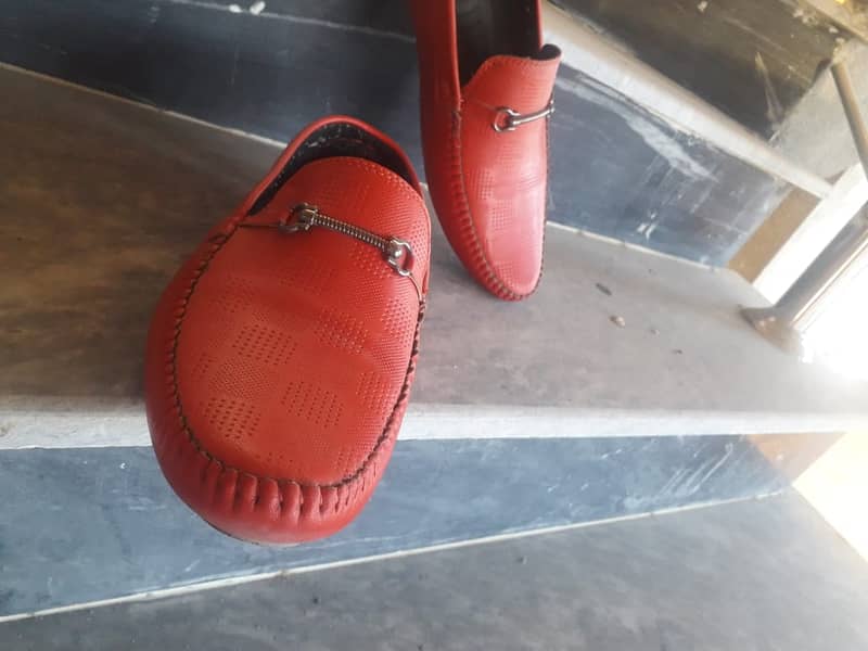 Red attractive loafers 2