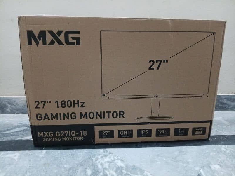 MXG G27IQ-18 27" IPS 180HZ QHD 2K GAMING LED 5