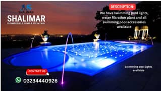 Swimming Pool Light/Fountain/Dancing Fountain/Waterfall/Drip/Pump