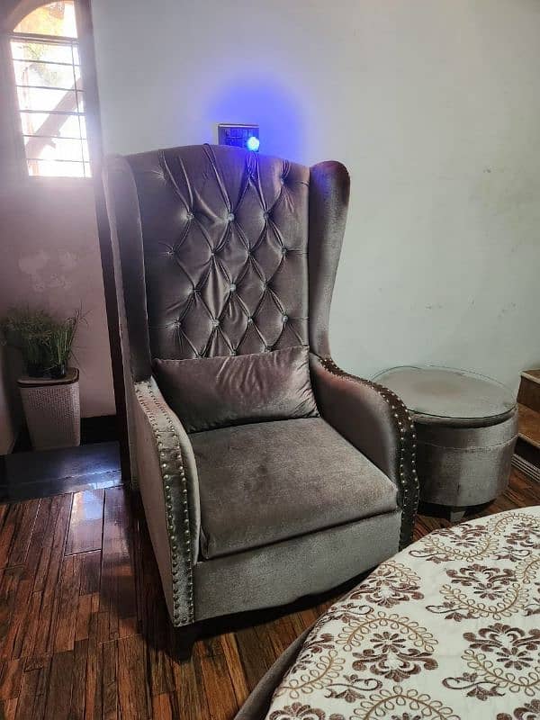 King size Bed, Table and chair for sale 1