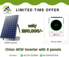 4kw solar max inverters & 3kw  plates