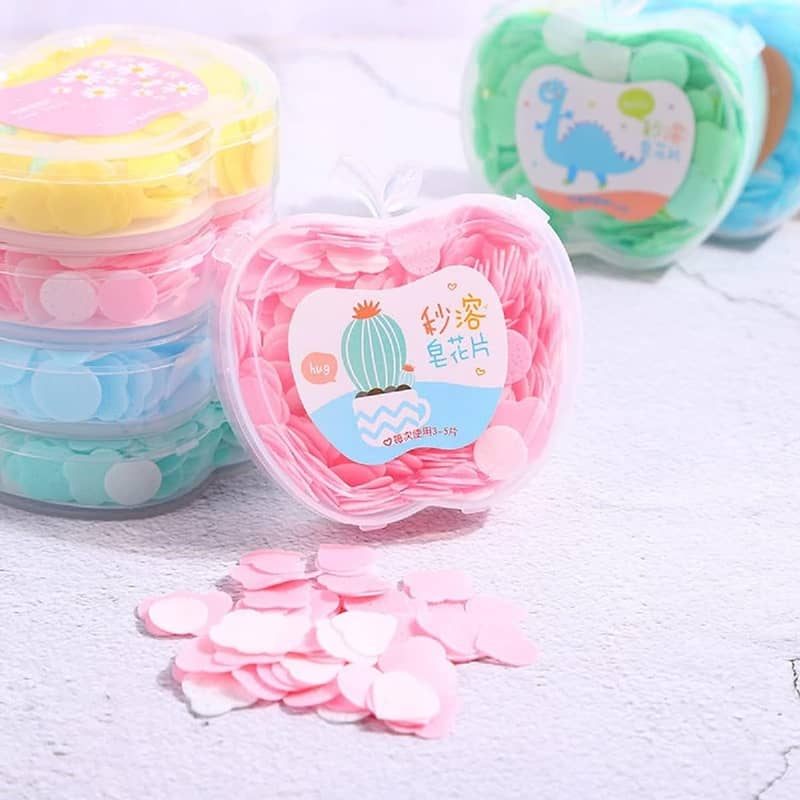 120 Pcs soap paper amazing super Unique Apple Design Soft Paper Soap 0