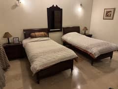 Almost New Solid Wood Beds Set