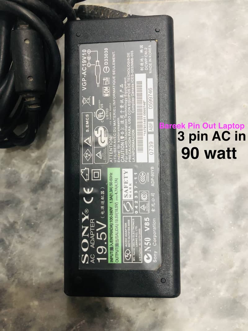 Laptop Chargers 65W,45W,90W, Dell,Sony,Toshiba 0