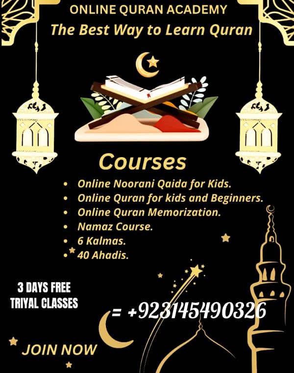 Professional Quran Teacher available for students 1