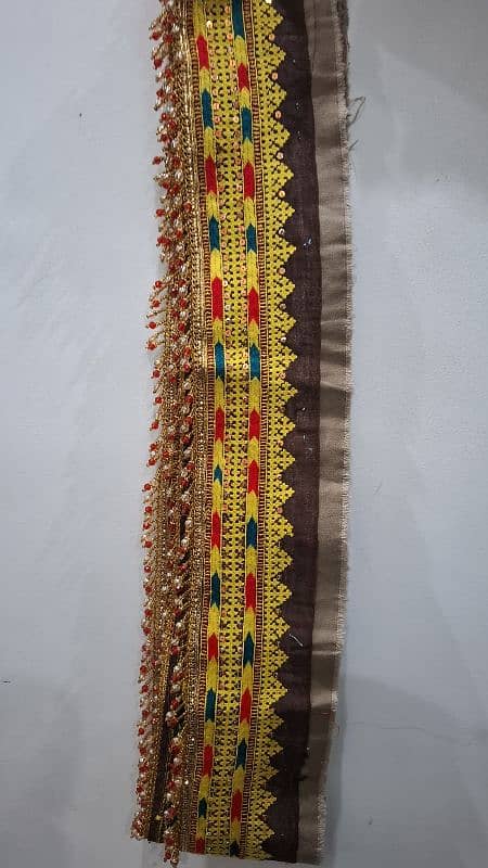 Pathan Hand Made sleeves and Daman 0