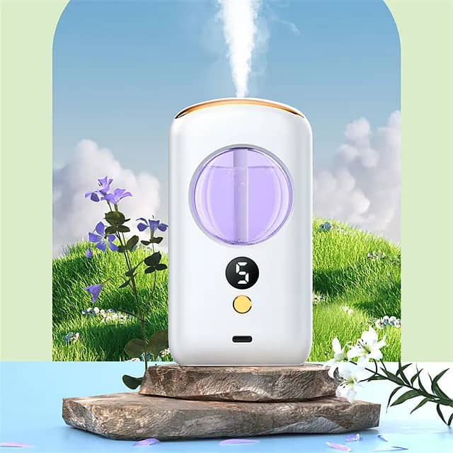 Automatic Aromatherapy Diffuser, Rechargeable Essential Oil Diffuser, 7