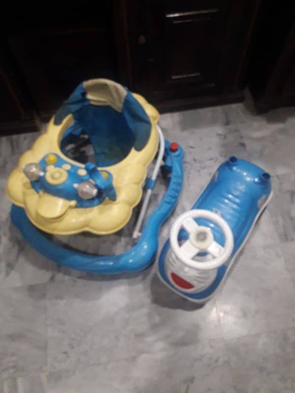 kids car and Walker for sale 4