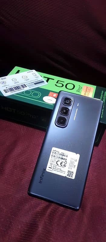 infinix Hot 50 pro + 256GB 8 days use 0