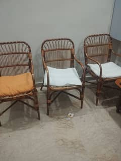 bamboo chairs/kursi in excellent condition for sale