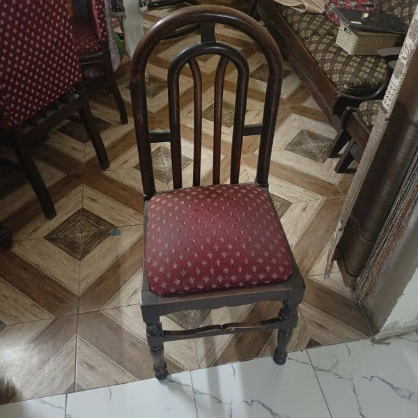 7 seater Sofa set & 6 chairs full wooden Dining table 6