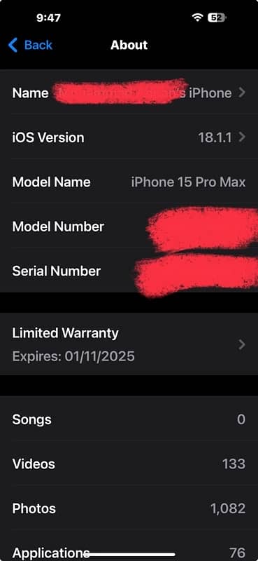 IPHONE 15 PRO MAX NATURAL TITANIUM JV 512GB LLA , WITH BOX CABLE 14