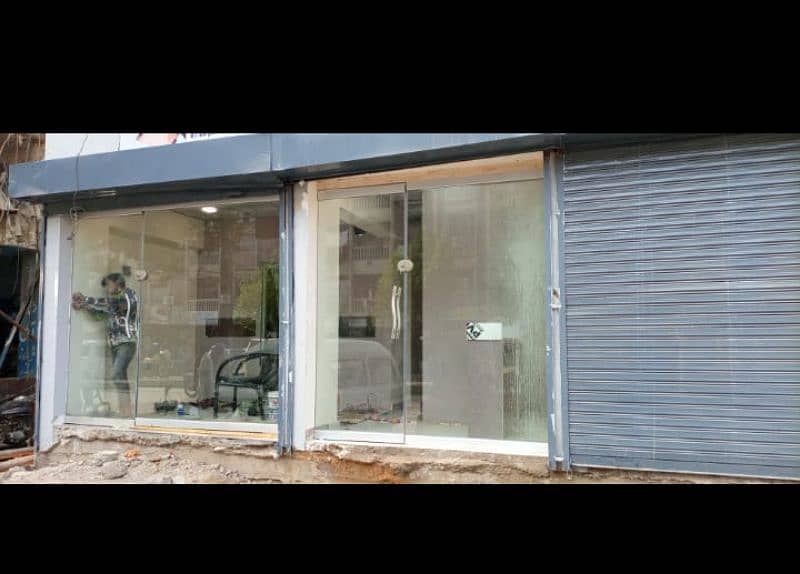 Aluminium Window Get Partition 12 mm glass Work 3