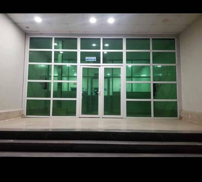 Aluminium Window Get Partition 12 mm glass Work 8