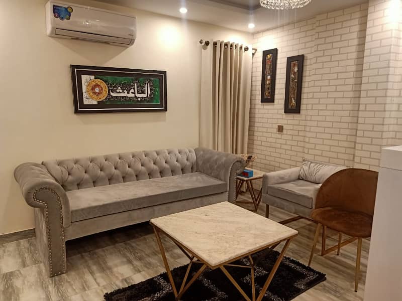 One bed Appartment Full Furnished For Rent Secter E BahriaTown Lahore 1