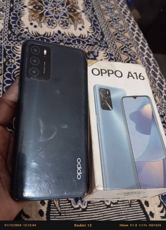 oppo a16 box and charger 0