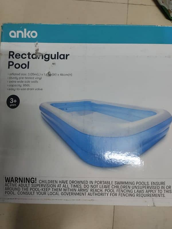 Anko Rectangular shape Inflatable pool 0