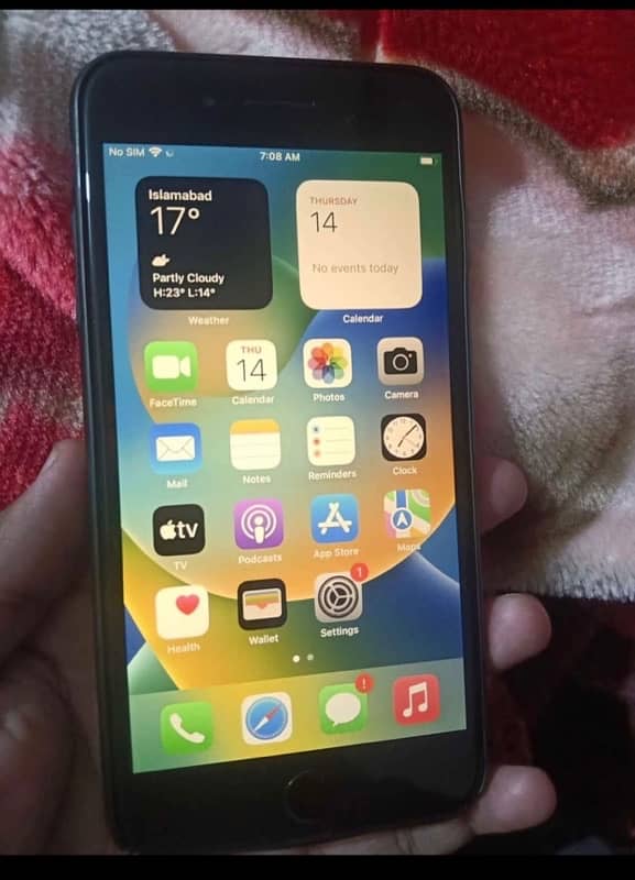 iPhone 8plus non PTA but sim working still one year 256gb 3