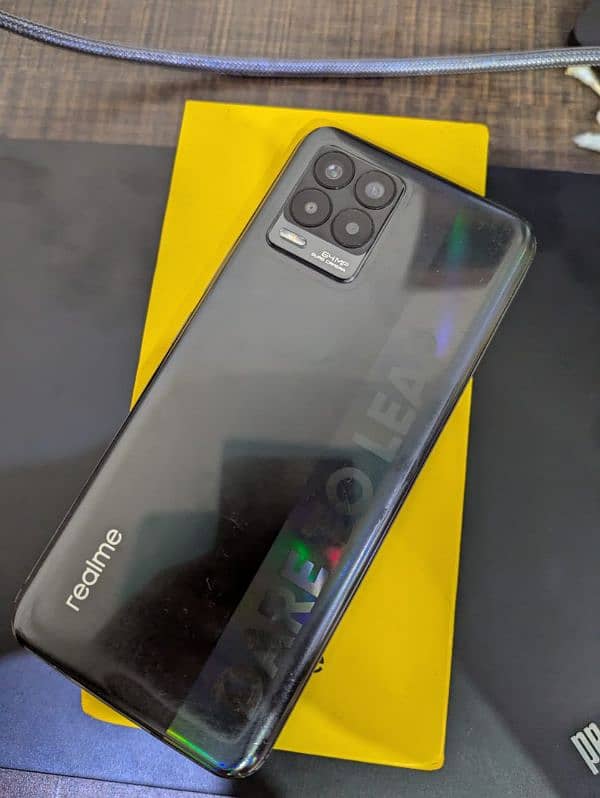 Realme 8 ( 8+8 & 128GB) with box & charger 10 by 10 condition 0