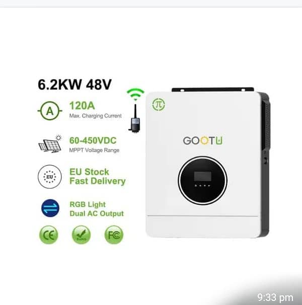 6.2kw Hybrid inverter imported 2