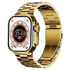 Smart Watch With Heart monitor_ 1 pc Health Tracker In Gold & Orange