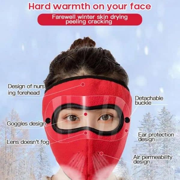 windproof mask bike Face safety for winters 0