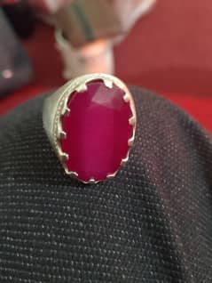 Original Ruby With Silver  Ring for sale