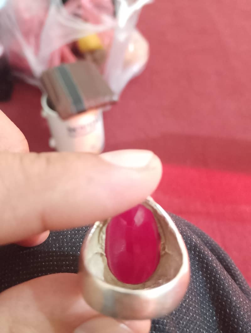 Original Ruby With Silver  Ring for sale 3