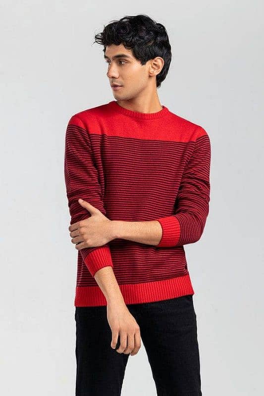 Sweater for men red colour with premium quality 1