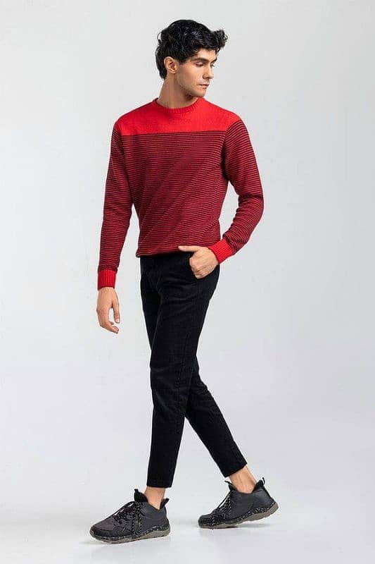 Sweater for men red colour with premium quality 2