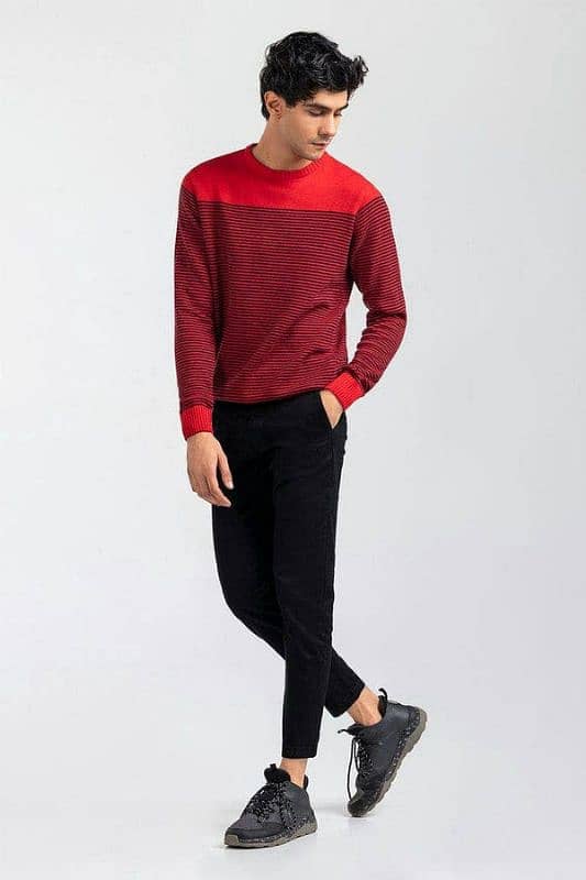 Sweater for men red colour with premium quality 3