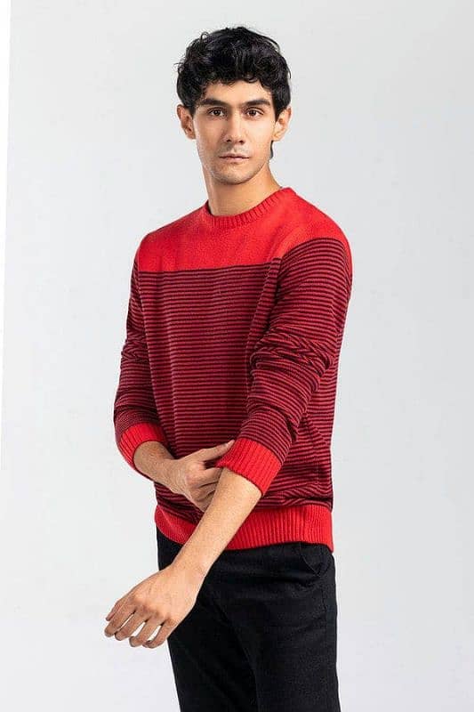 Sweater for men red colour with premium quality 4