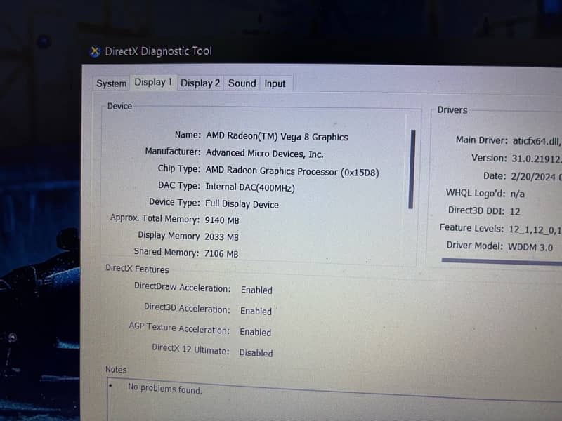 Laptop HP Pavilion 15 Gaming Ryzen 5 3550H / SSD 256 GB 8