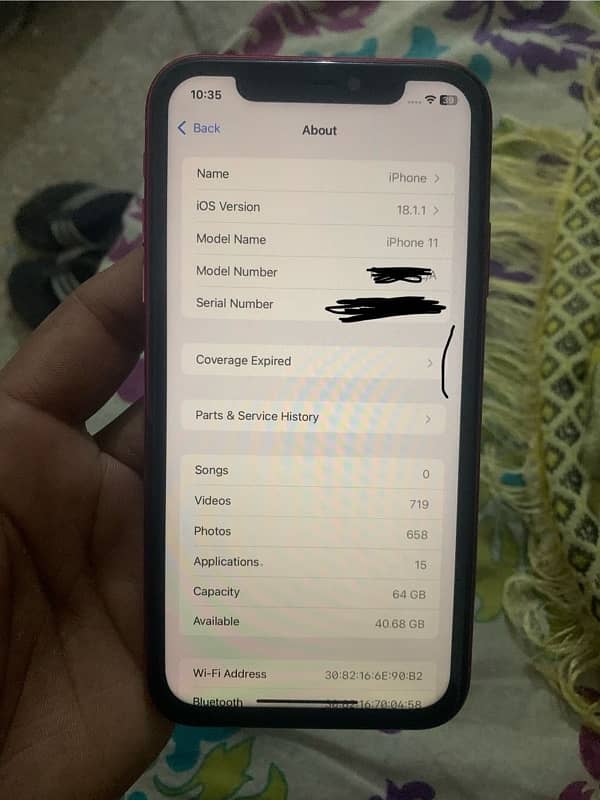 iPhone 11 64 GB condition 10/8 non PTA 7