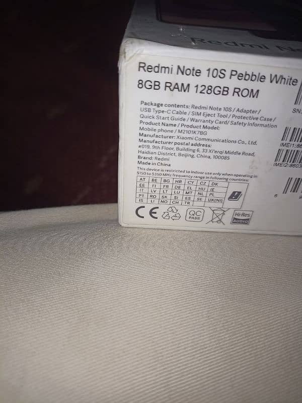 REDMI NOTE 10s box and mobile no charger seald mobile ad read karein 1